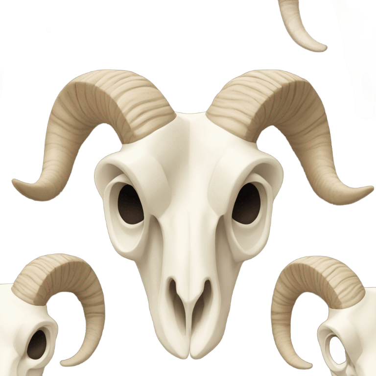 Bighorn sheep skull emoji