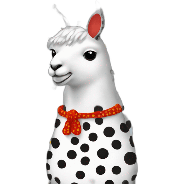 yayoi kusama llama emoji