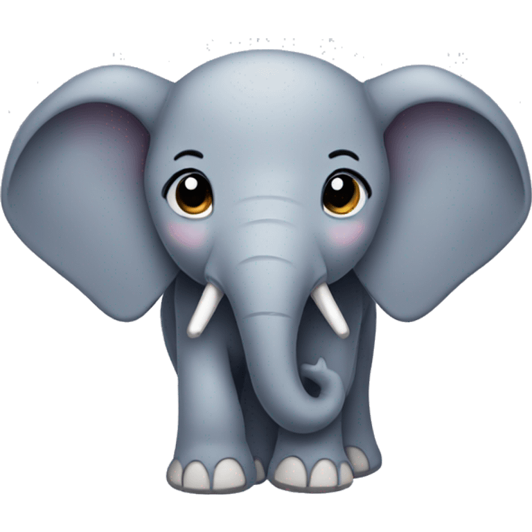 a cute elephant emoji