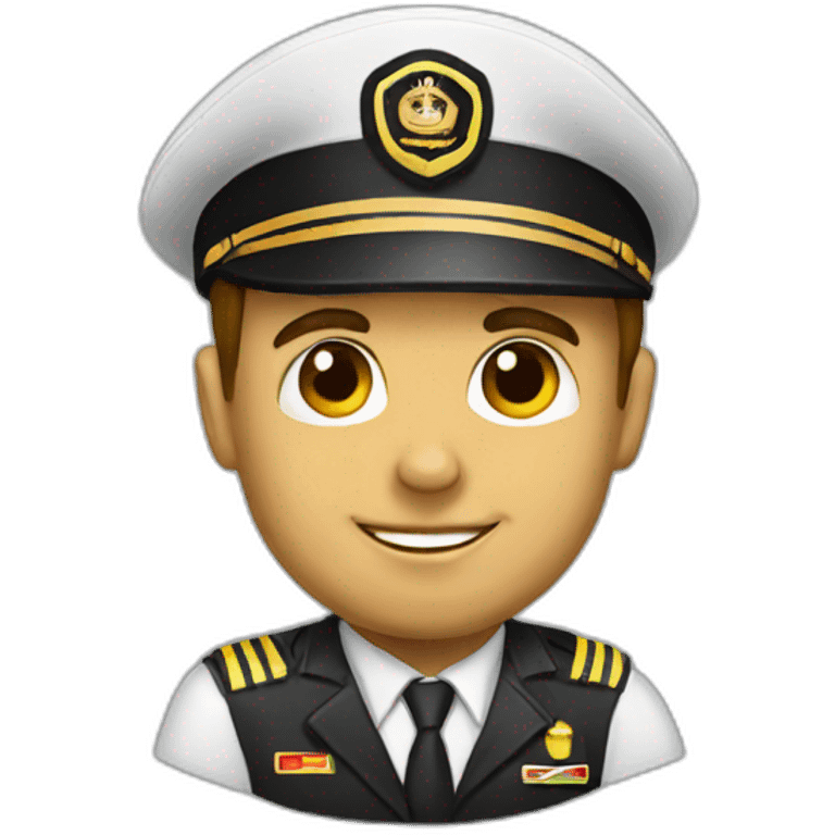 Golden aircraft pilot emoji