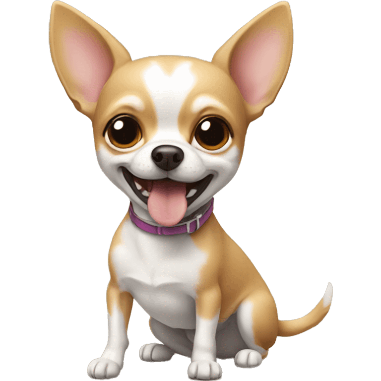 chihuahua playing emoji