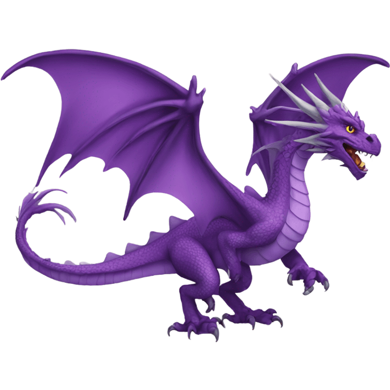 Fourth wing dragon with violet  emoji