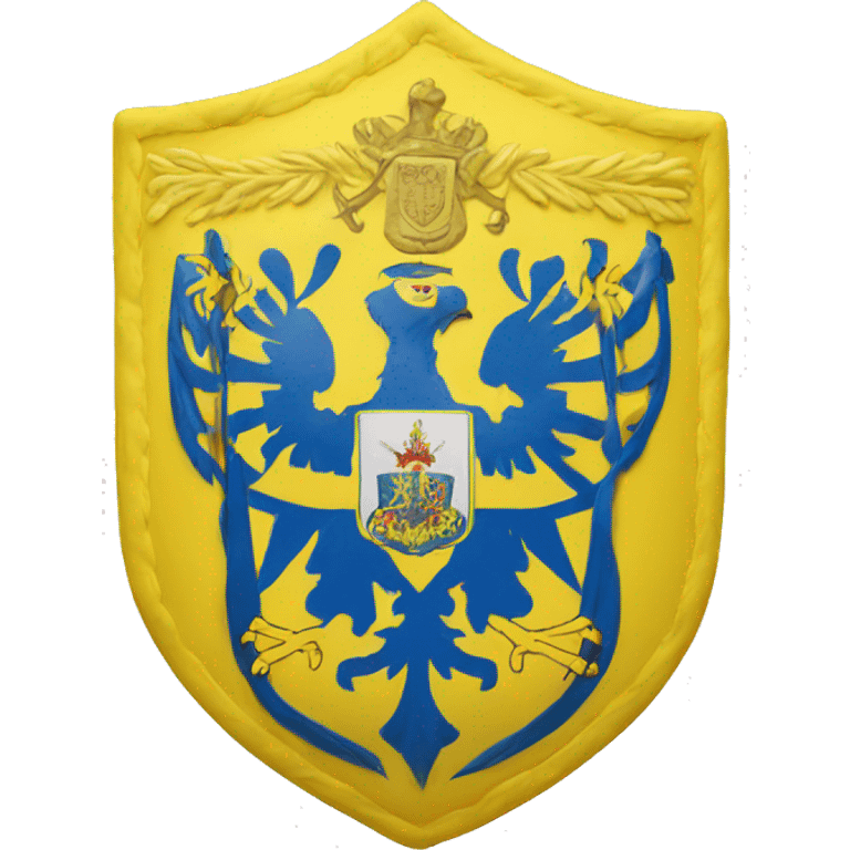 Cap with Ukraine coat of arms on it emoji