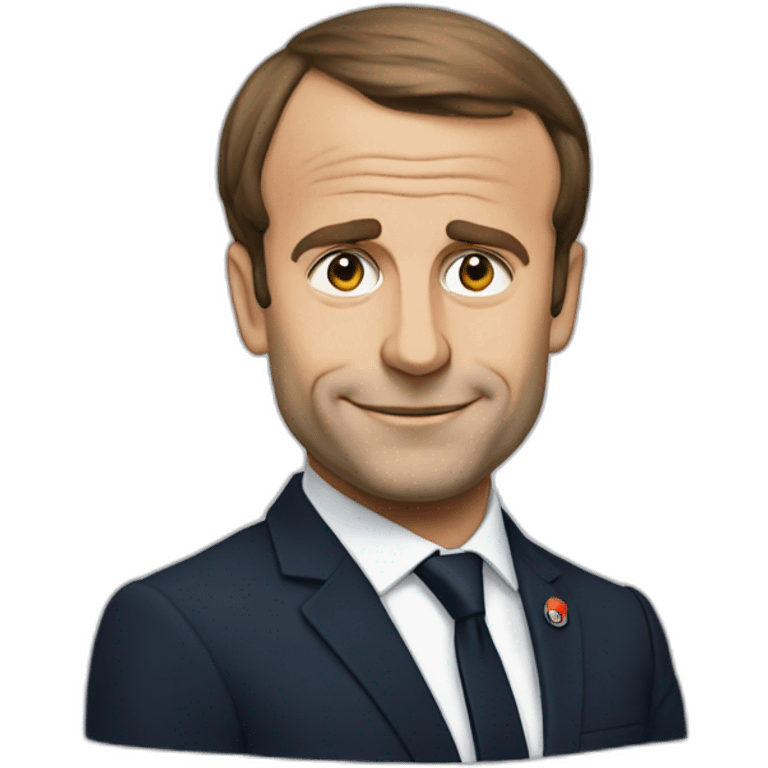 Macron qui fait des doits emoji