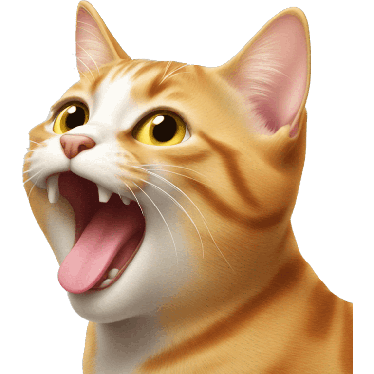 Cat licking itself emoji