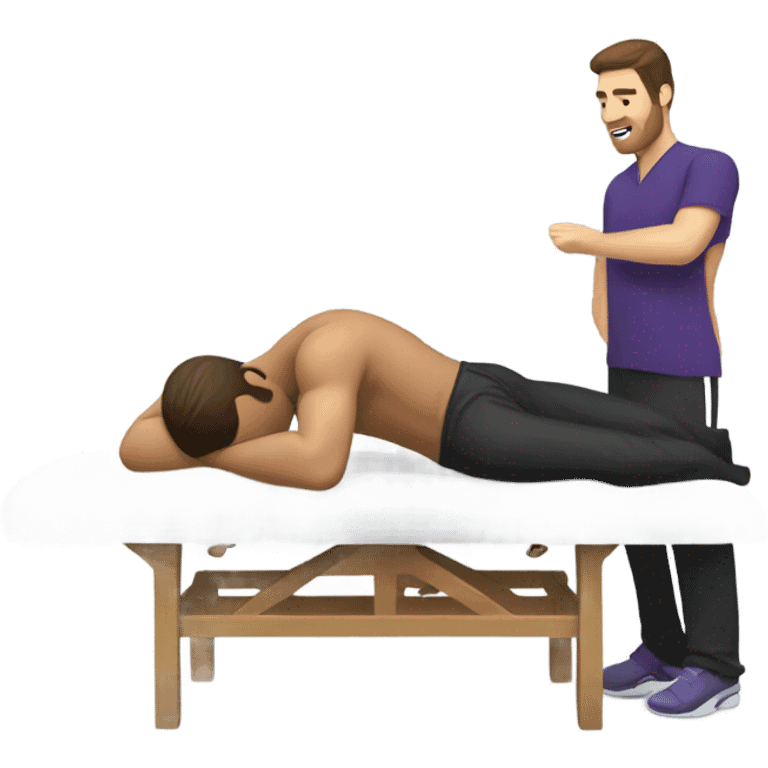 Justin Tucker getting a massage emoji