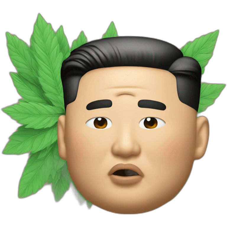 Kim Jong Un getting high emoji