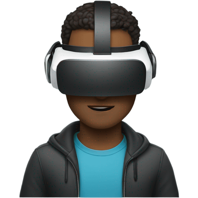 Guy with vr headset on emoji