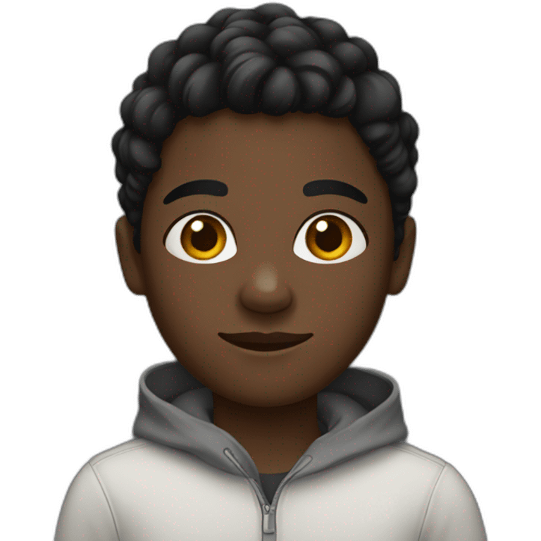 A 16-year-old, black-skinned person  emoji