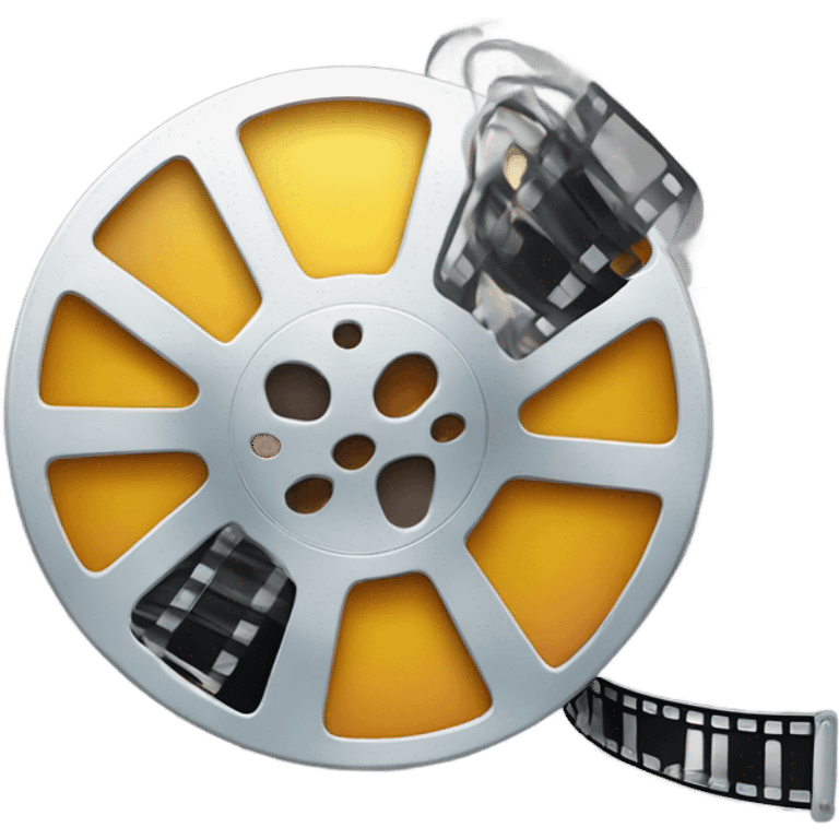 Cinema reel with film emoji