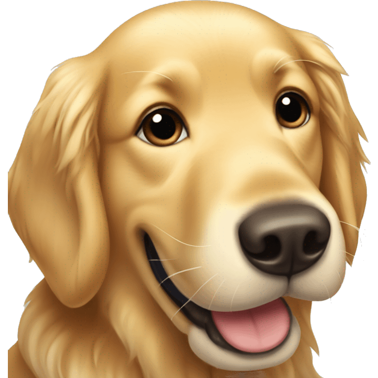 happy golden retriever emoji