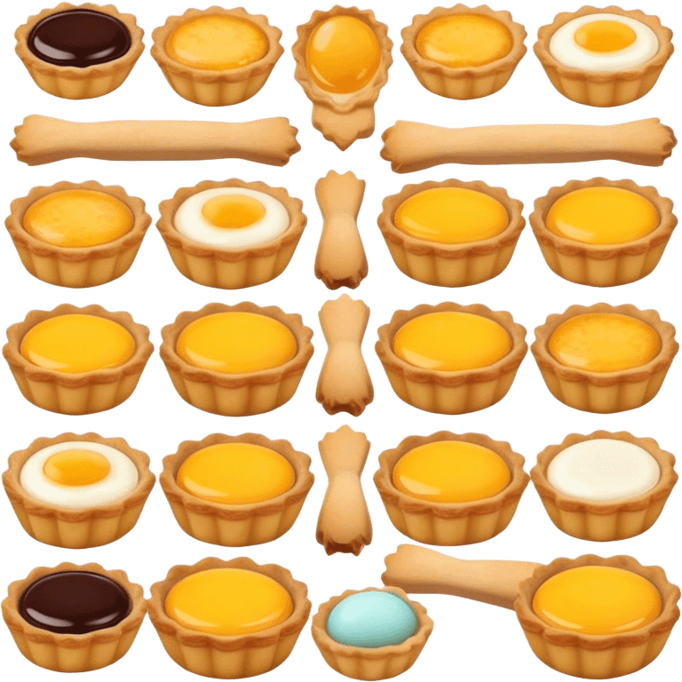 Egg tarts emoji