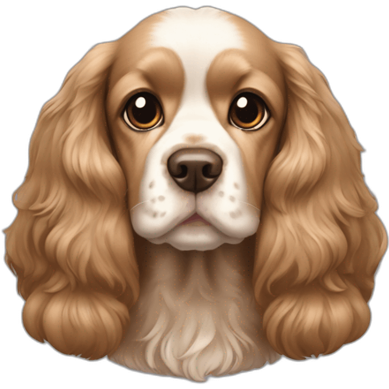 A sable coloured american cocker spaniel named ubu emoji