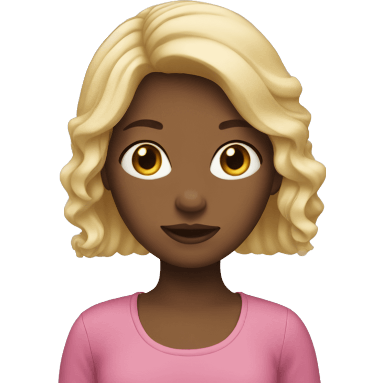 Girl with blonde hair emoji