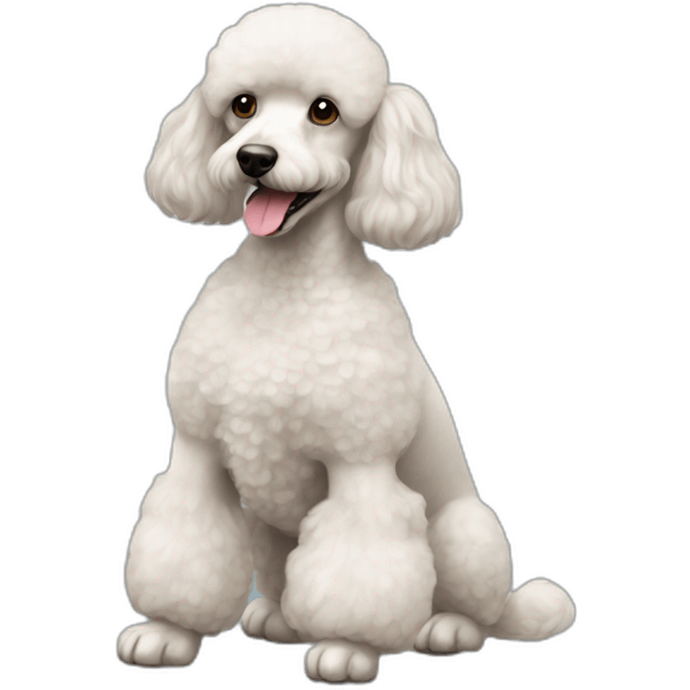 Dog Standart Poodle full-height emoji