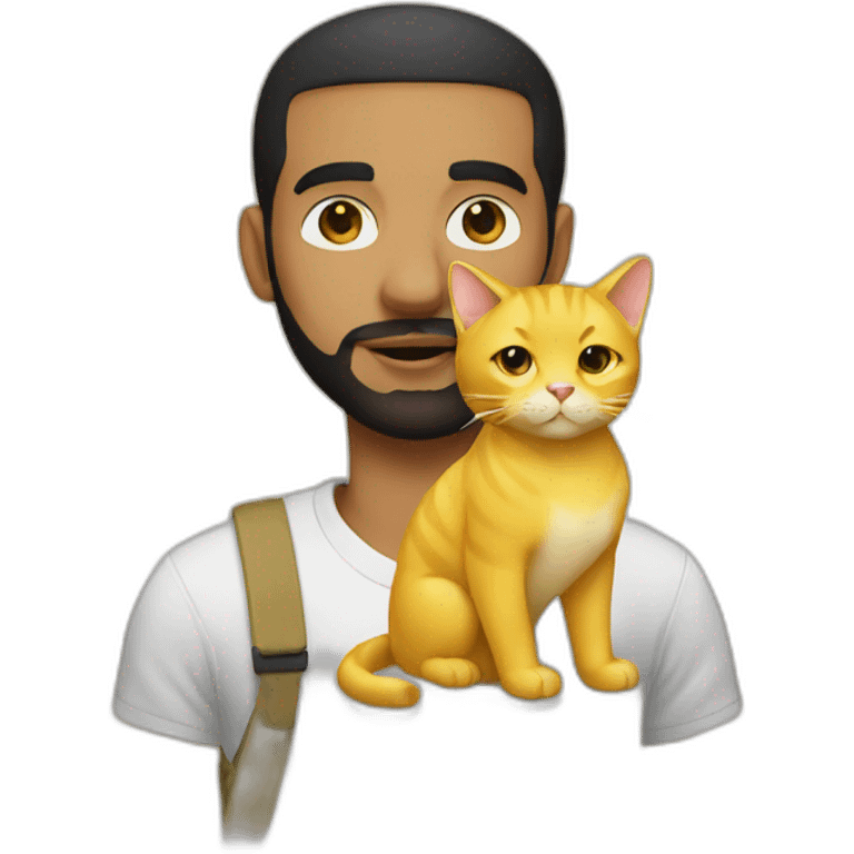 drake with yellow cat emoji