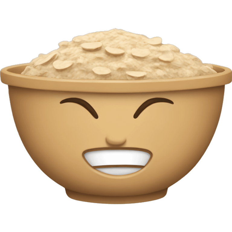 Oatmeal bowl emoji