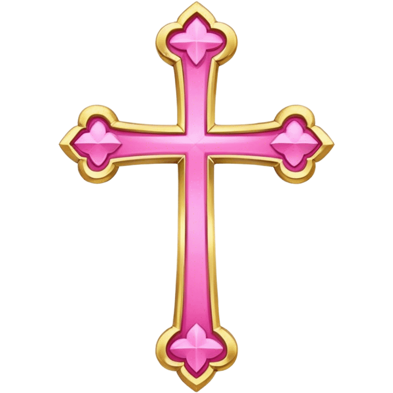 belief gold pink emoji