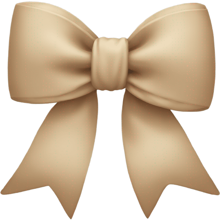 Beige bow emoji