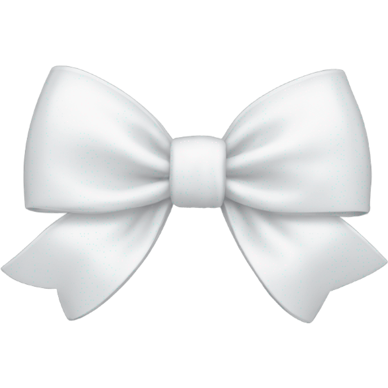 White bow on white bow emoji