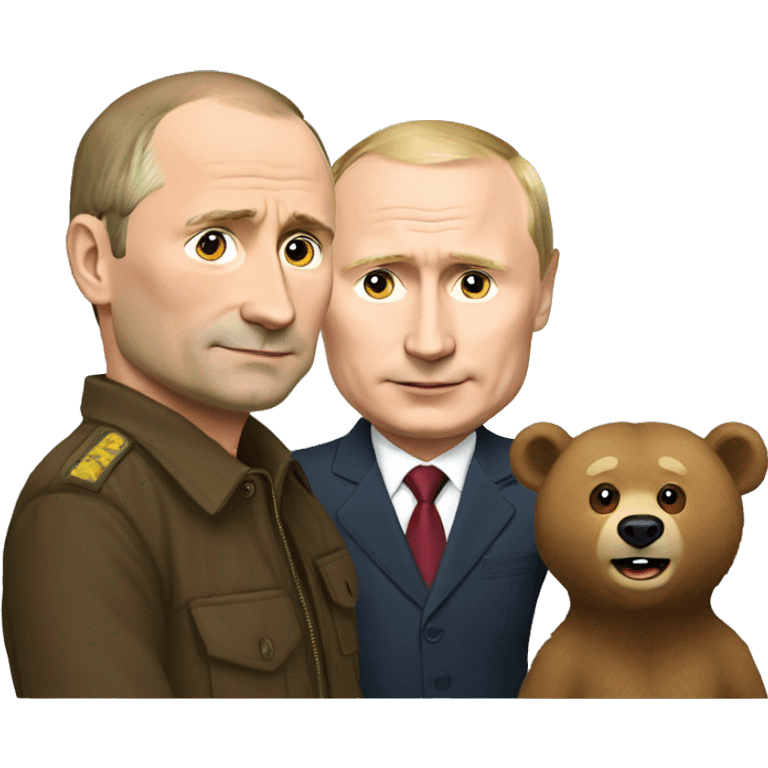 Putin and bear emoji