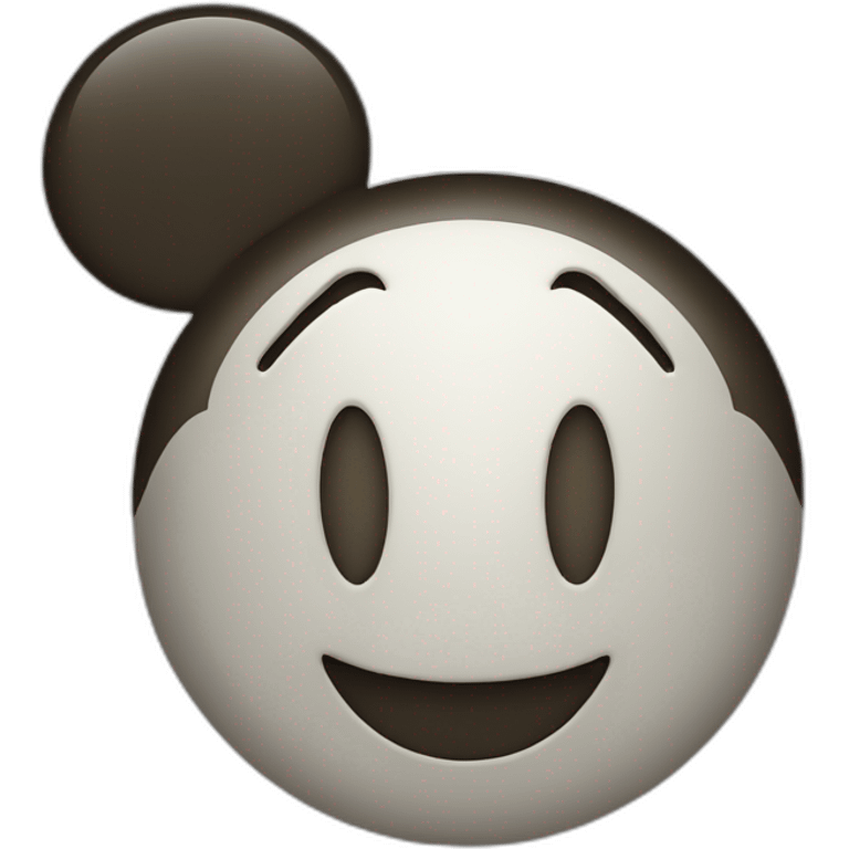 Smiley face with Mickey ears emoji