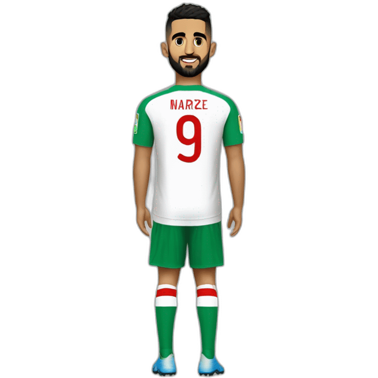 Riyad Mahrez-maillot de l'Algérie emoji