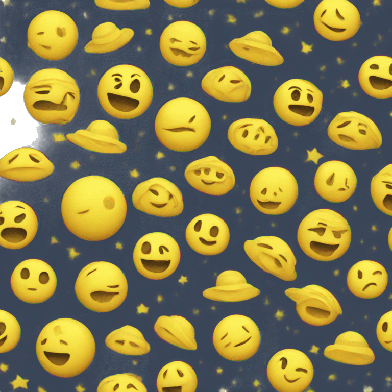 3d yellow crest Moon emoji