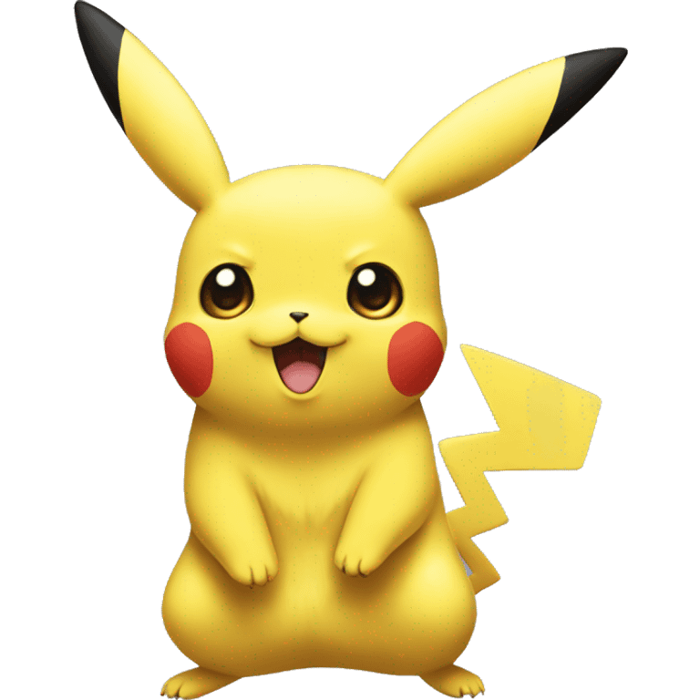 Pikachu qui vol sur mewtow emoji