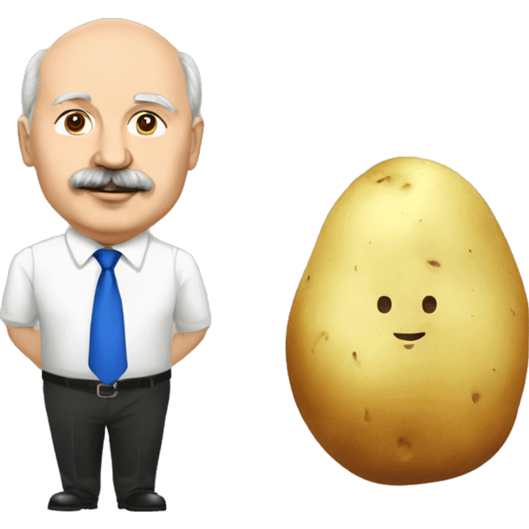 Lukashenko and potato emoji