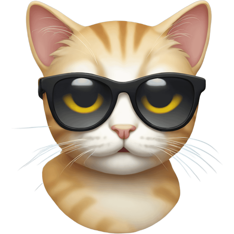 Cat with sunglasses emoji