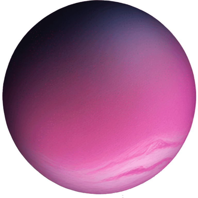 Pink planet emoji