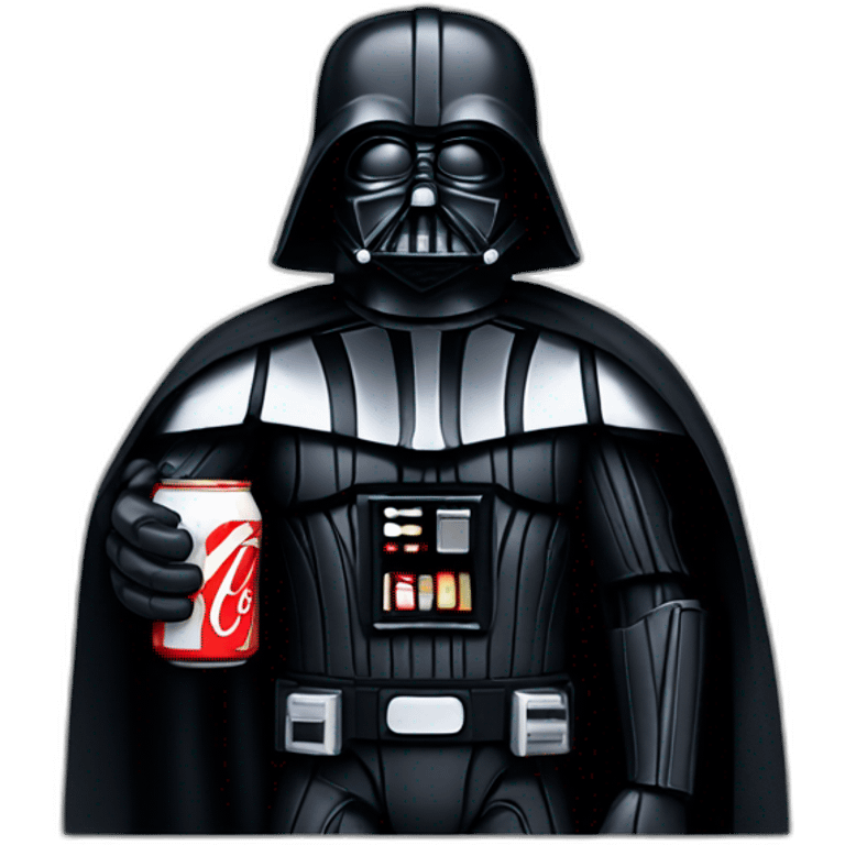 Dark Vader with a coke  emoji