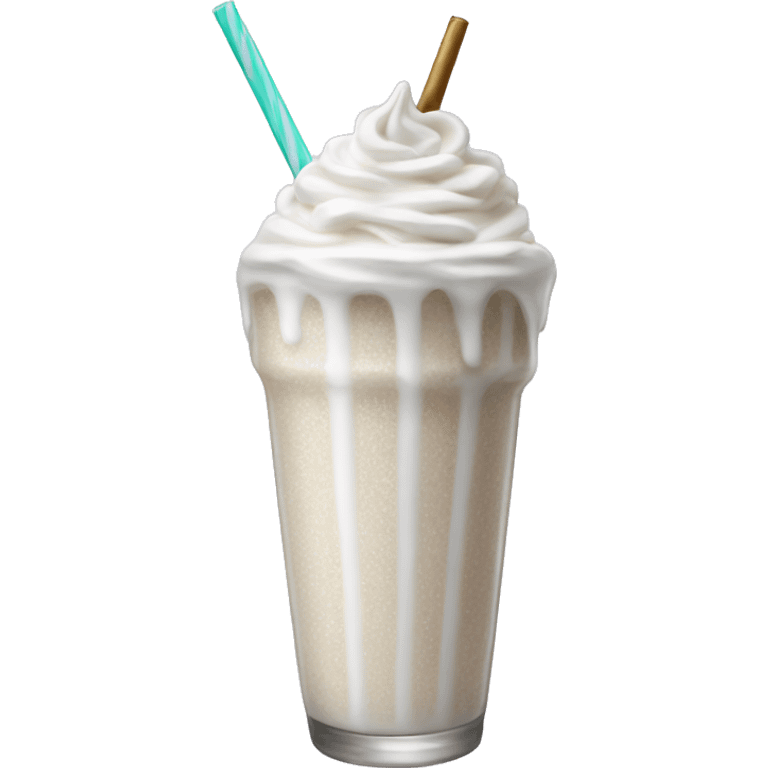 white sparkly milkshake emoji