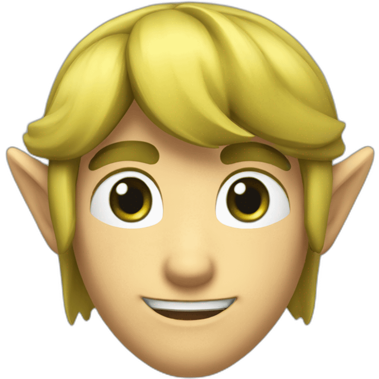 Link’s head from the legend of zelda smiling  emoji