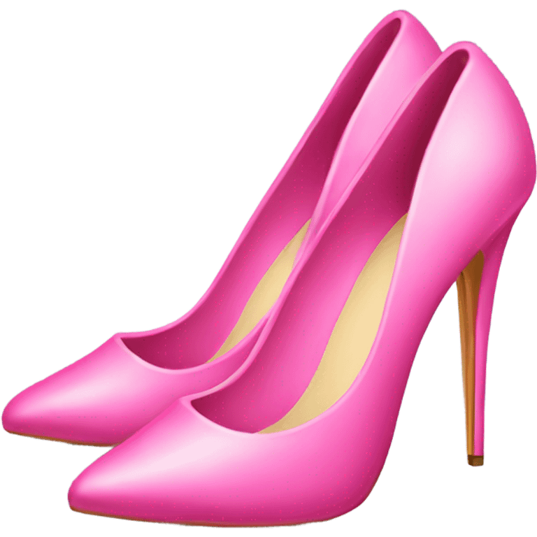 a pair of pink stiletto shoes emoji