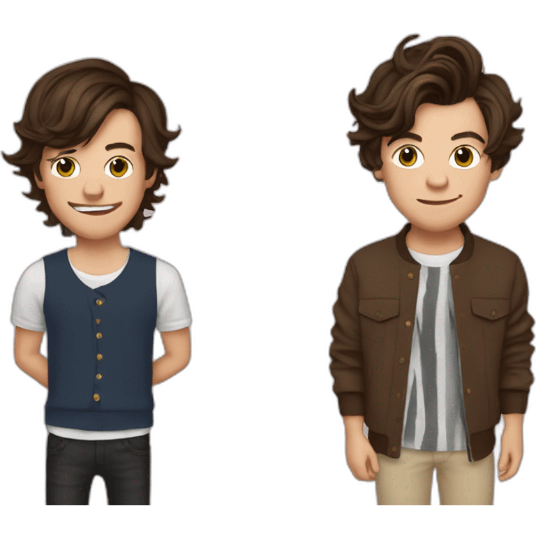 louis tomlinson with harry styles emoji