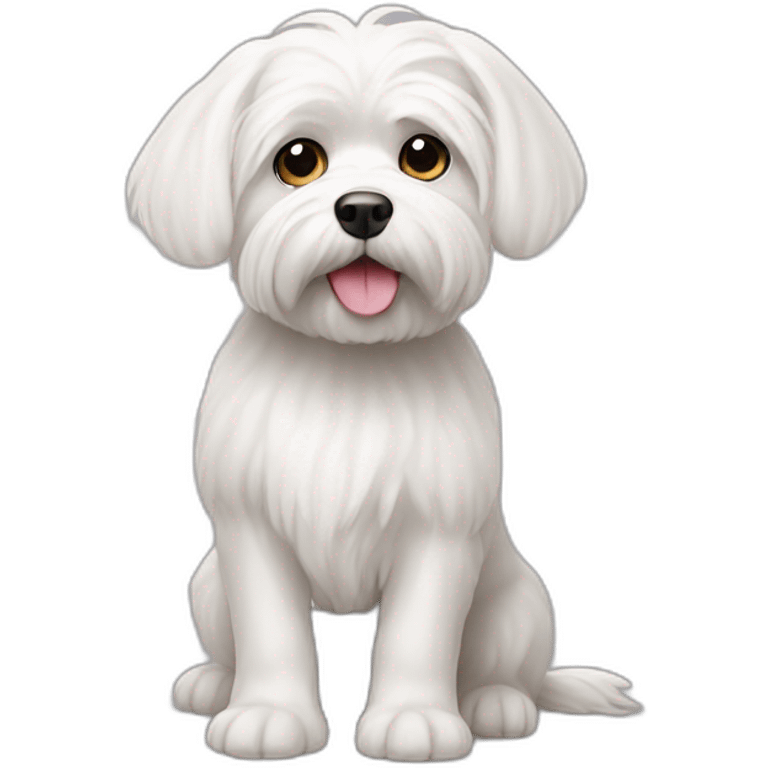 white maltese dog emoji