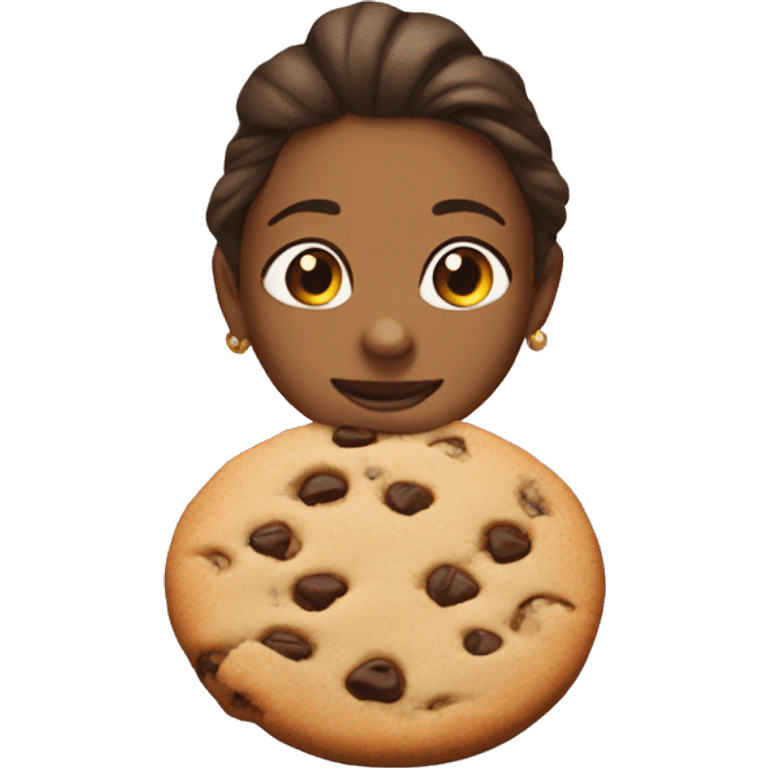 Fiona kissing cookie emoji