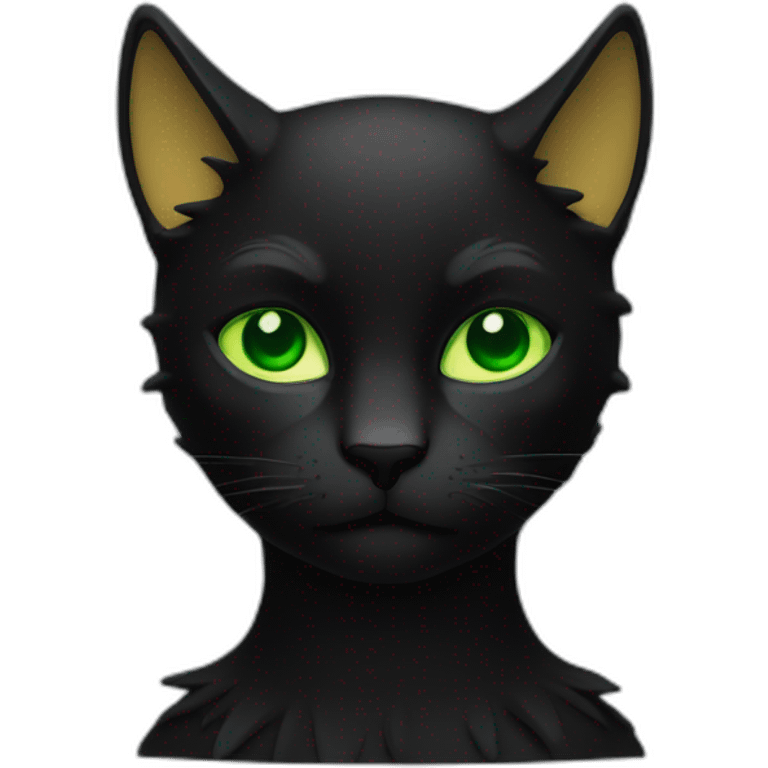 Chat-noir-yeux-vert emoji