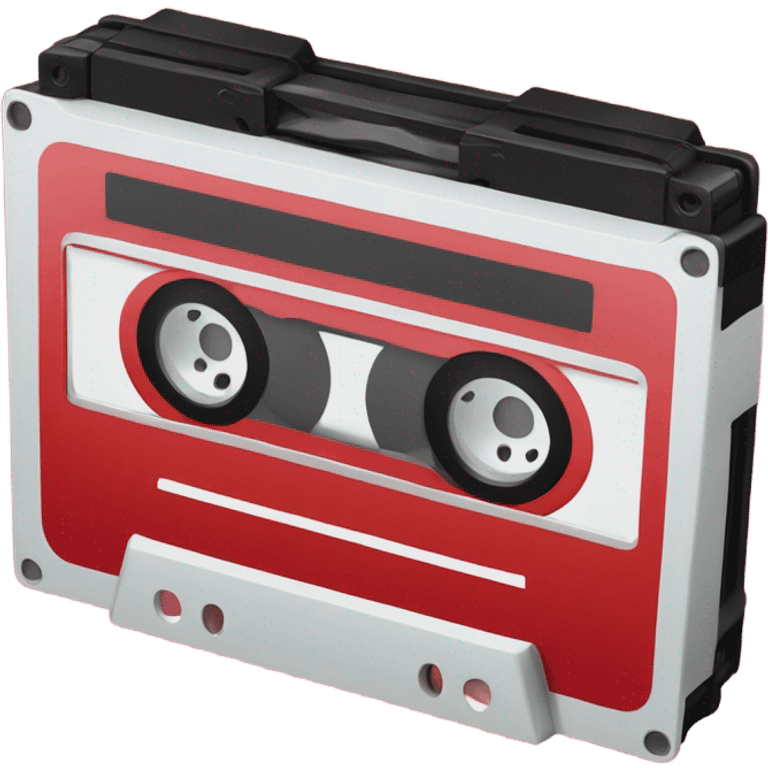 one red cassette tape emoji