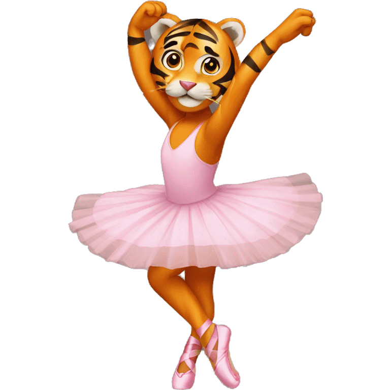 Tiger as a ballerina  emoji