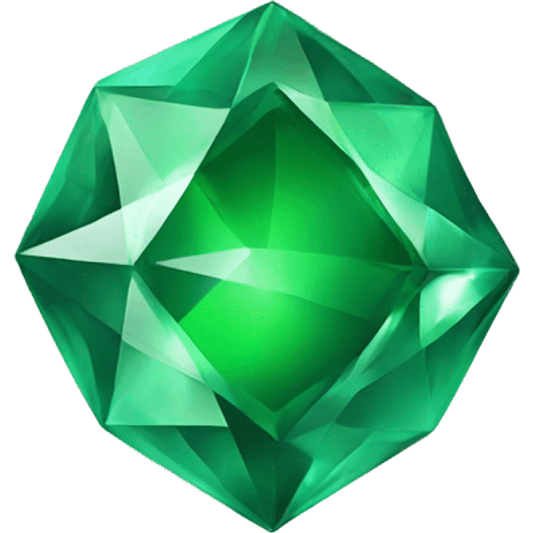 Green gem/diamond emoji