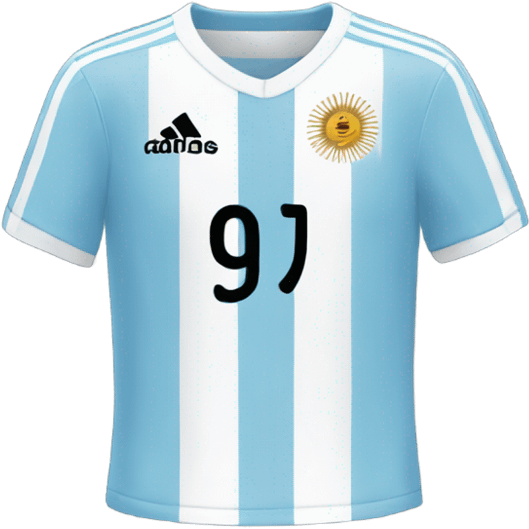 Argentina soccer jersey emoji