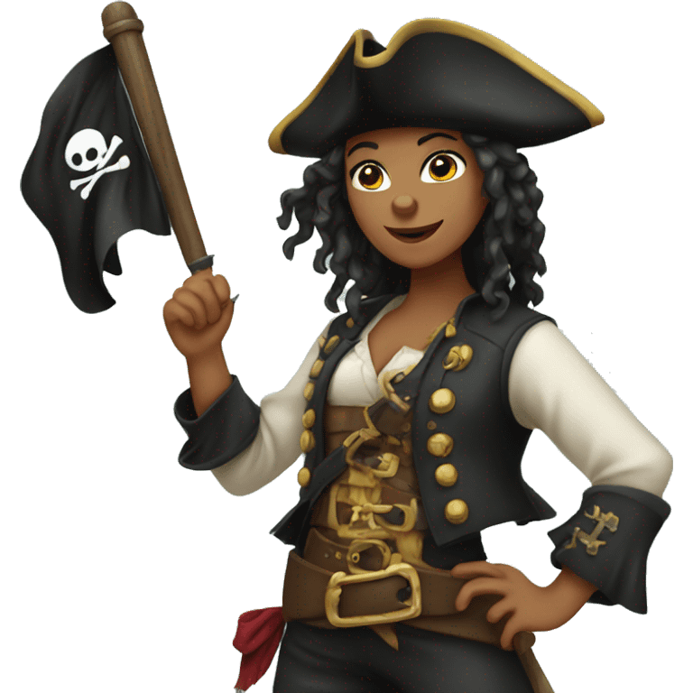 Pirate girl  emoji