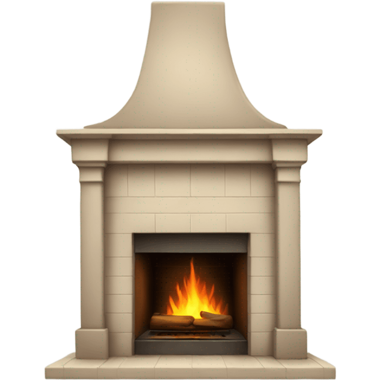 Realistic fireplace  emoji