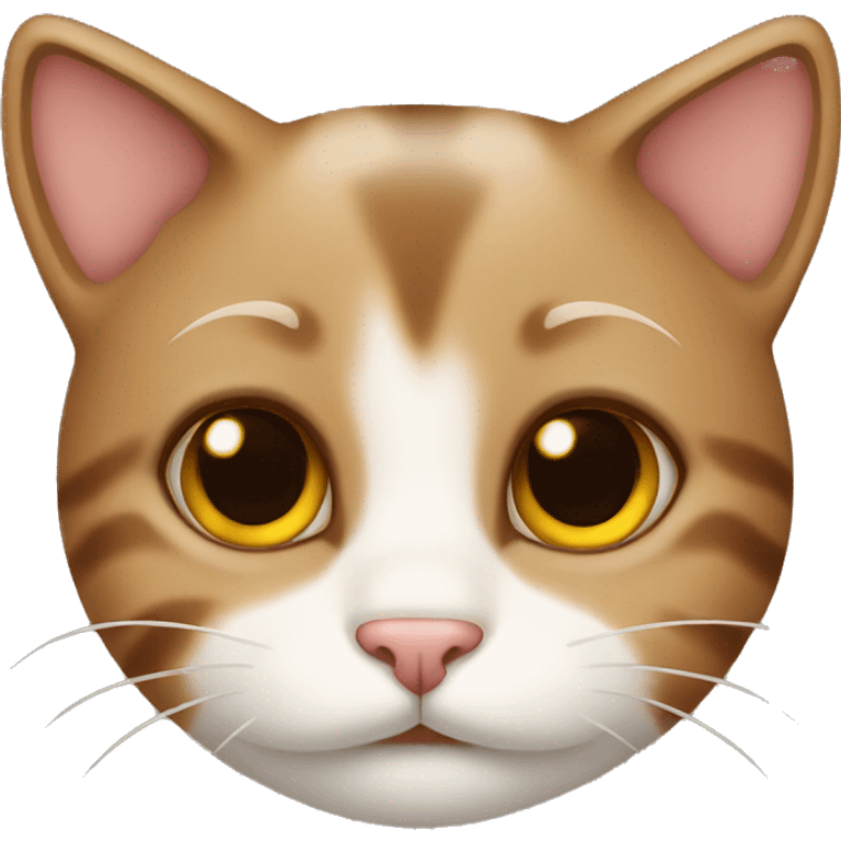 Cat brown cute emoji