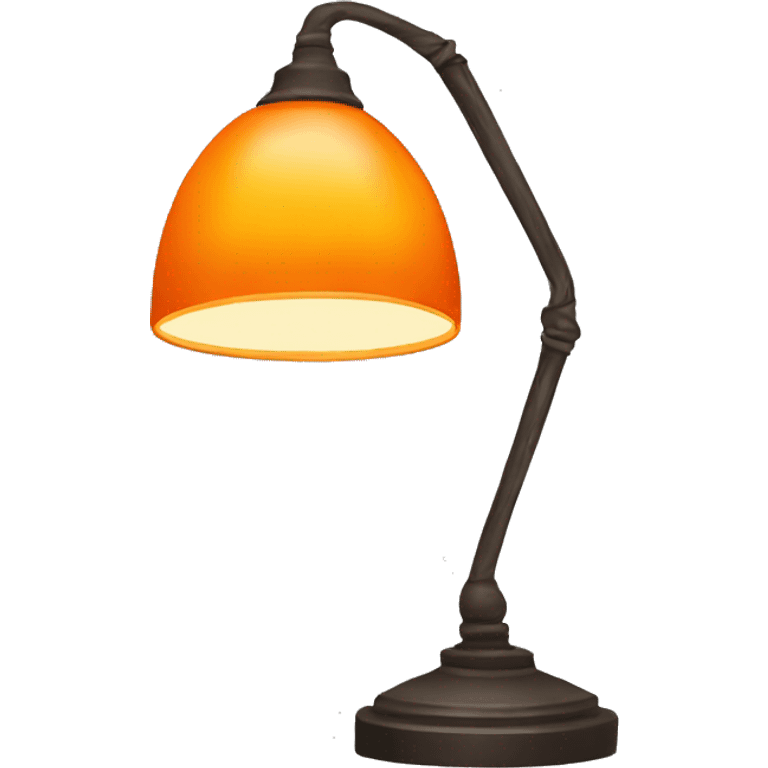 Orange lamp emoji