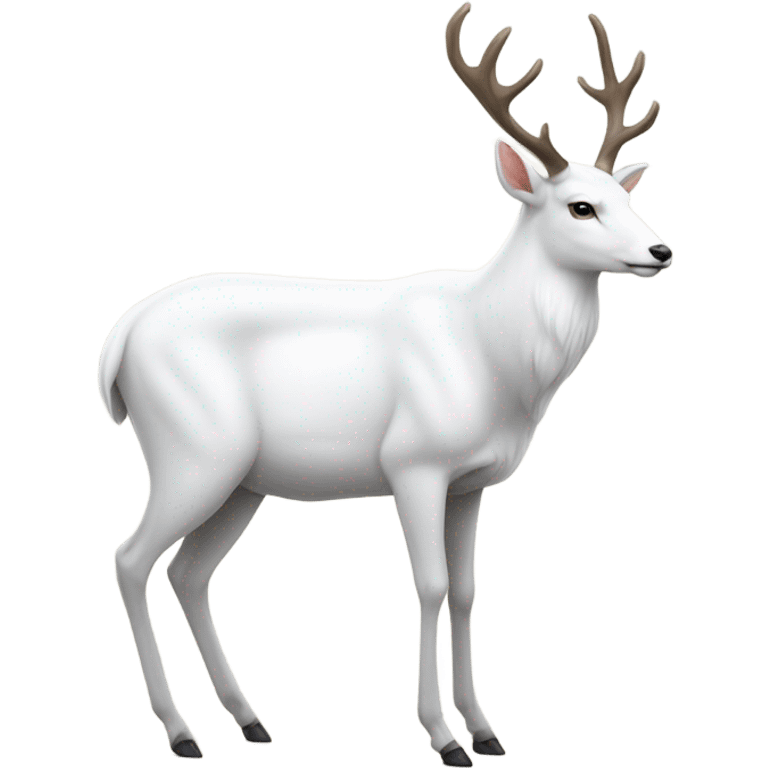 White deer emoji