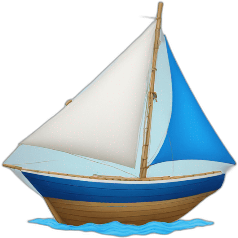 blue sailing boat  emoji